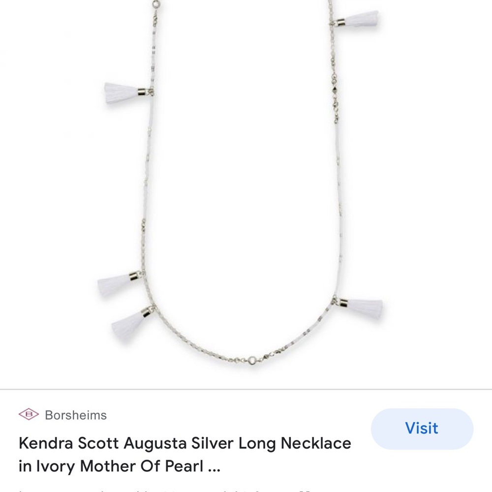 Kendra Scott Augusta silver necklace